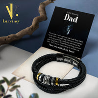 Thumbnail for Bracelet Necklace Gifts For Dad With Personalized Message Card Necklace