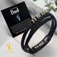 Thumbnail for Bracelet Necklace Gifts For Dad With Personalized Message Card Necklace