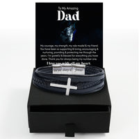 Thumbnail for Bracelet Necklace Gifts For Dad With Personalized Message Card Necklace