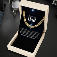 Thumbnail for Cuban Necklace Gifts For Dad With Personalized Message Card Necklace