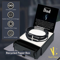 Thumbnail for Bracelet Necklace Gifts For Dad With Personalized Message Card Necklace