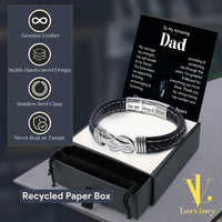 Thumbnail for Bracelet Necklace Gifts For Dad With Personalized Message Card Necklace