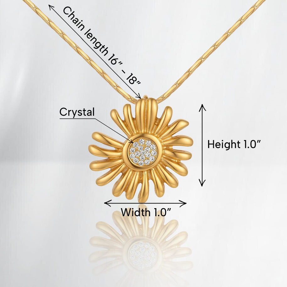 To My Daughter With Heartfelt Message - Daisy Necklace For Daughter - Precious Daughter