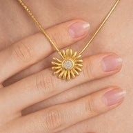 To My Daughter With Heartfelt Message - Daisy Necklace For Daughter - Precious Daughter