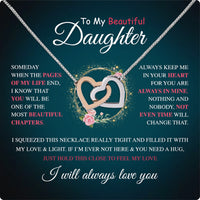 Thumbnail for To My Daughter Necklace From Mom With Heartfelt Message Card, Jewelry For Daughter, Daughter Gift From Mom On Birthday, Wedding, Christmas, Graduation