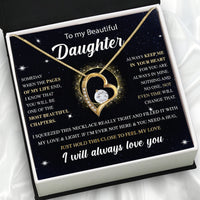 Thumbnail for To My Daughter Necklace With Personalized Message Card