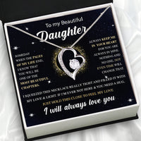 Thumbnail for To My Daughter Necklace With Personalized Message Card