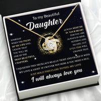 Thumbnail for To My Daughter Necklace With Personalized Message Card