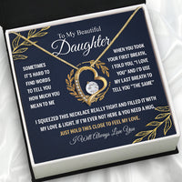 Thumbnail for To My Daughter Necklace With Personalized Message Card