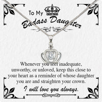 Thumbnail for To My Daughter Necklace With Personalized Message Card