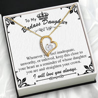 Thumbnail for To My Daughter Necklace With Personalized Message Card