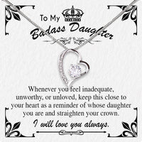 Thumbnail for To My Daughter Necklace With Personalized Message Card