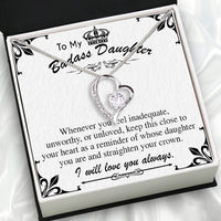 Thumbnail for To My Daughter Necklace With Personalized Message Card