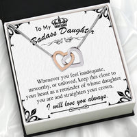 Thumbnail for To My Daughter Necklace With Personalized Message Card