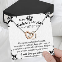 Thumbnail for To My Daughter Necklace With Personalized Message Card