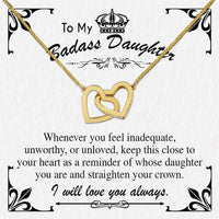 Thumbnail for To My Daughter Necklace With Personalized Message Card