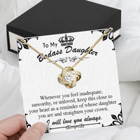 Thumbnail for To My Daughter Necklace With Personalized Message Card