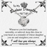 Thumbnail for To My Daughter Necklace With Personalized Message Card