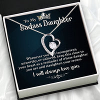 Thumbnail for To My Daughter Necklace From Mom With Heartfelt Message Card, Jewelry For Daughter, Daughter Gift From Mom On Birthday, Wedding, Christmas, Graduation