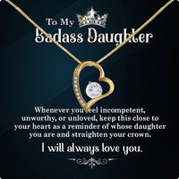 Thumbnail for To My Daughter Necklace From Mom With Heartfelt Message Card, Jewelry For Daughter, Daughter Gift From Mom On Birthday, Wedding, Christmas, Graduation