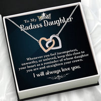 Thumbnail for To My Daughter Necklace From Mom With Heartfelt Message Card, Jewelry For Daughter, Daughter Gift From Mom On Birthday, Wedding, Christmas, Graduation