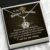 Thumbnail for To My Daughter Necklace With Personalized Message Card