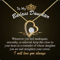 Thumbnail for To My Daughter Necklace With Personalized Message Card