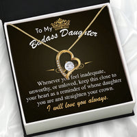 Thumbnail for To My Daughter Necklace With Personalized Message Card