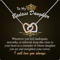 Thumbnail for To My Daughter Necklace With Personalized Message Card