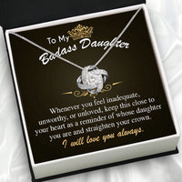 Thumbnail for To My Daughter Necklace With Personalized Message Card