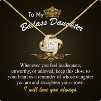 Thumbnail for To My Daughter Necklace With Personalized Message Card