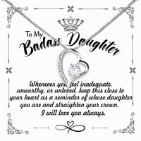 Thumbnail for To My Daughter Necklace From Mom With Heartfelt Message Card, Jewelry For Daughter, Daughter Gift From Mom On Birthday, Wedding, Christmas, Graduation