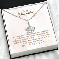 Thumbnail for To My Daughter Necklace From Mom With Heartfelt Message Card, Jewelry For Daughter, Daughter Gift From Mom On Birthday, Wedding, Christmas, Graduation