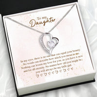 Thumbnail for To My Daughter Necklace From Mom With Heartfelt Message Card, Jewelry For Daughter, Daughter Gift From Mom On Birthday, Wedding, Christmas, Graduation