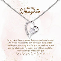 Thumbnail for To My Daughter Necklace From Mom With Heartfelt Message Card, Jewelry For Daughter, Daughter Gift From Mom On Birthday, Wedding, Christmas, Graduation