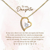 Thumbnail for To My Daughter Necklace From Mom With Heartfelt Message Card, Jewelry For Daughter, Daughter Gift From Mom On Birthday, Wedding, Christmas, Graduation