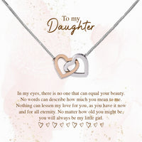 Thumbnail for To My Daughter Necklace From Mom With Heartfelt Message Card, Jewelry For Daughter, Daughter Gift From Mom On Birthday, Wedding, Christmas, Graduation