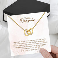 Thumbnail for To My Daughter Necklace From Mom With Heartfelt Message Card, Jewelry For Daughter, Daughter Gift From Mom On Birthday, Wedding, Christmas, Graduation