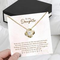 Thumbnail for To My Daughter Necklace From Mom With Heartfelt Message Card, Jewelry For Daughter, Daughter Gift From Mom On Birthday, Wedding, Christmas, Graduation