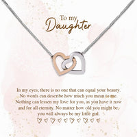 Thumbnail for To My Daughter Necklace From Mom With Heartfelt Message Card, Jewelry For Daughter, Daughter Gift From Mom On Birthday, Wedding, Christmas, Graduation