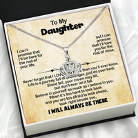 Thumbnail for To My Daughter Necklace From Mom With Heartfelt Message Card, Jewelry For Daughter, Daughter Gift From Mom On Birthday, Wedding, Christmas, Graduation