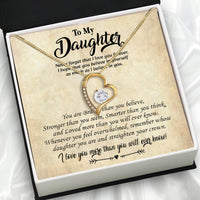 Thumbnail for To My Daughter Necklace With Personalized Message Card