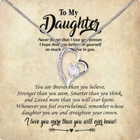 Thumbnail for To My Daughter Necklace With Personalized Message Card