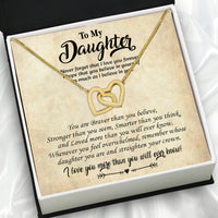 Thumbnail for To My Daughter Necklace With Personalized Message Card