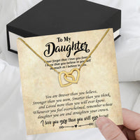 Thumbnail for To My Daughter Necklace With Personalized Message Card