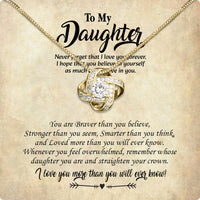 Thumbnail for To My Daughter Necklace With Personalized Message Card