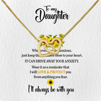 Thumbnail for To My Daughter Necklace From Mom With Heartfelt Message Card, Jewelry For Daughter, Daughter Gift From Mom On Birthday, Wedding, Christmas, Graduation