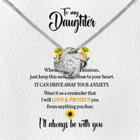 Thumbnail for To My Daughter Necklace From Mom With Heartfelt Message Card, Jewelry For Daughter, Daughter Gift From Mom On Birthday, Wedding, Christmas, Graduation