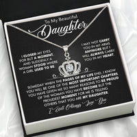 Thumbnail for To My Daughter Necklace With Personalized Message Card