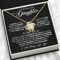 Thumbnail for To My Daughter Necklace With Personalized Message Card